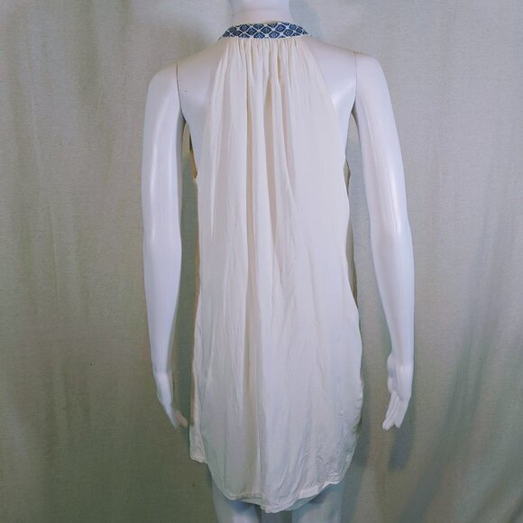 Charlotte Russe Sleeveless Blue and White Boho Dress Women's Size XS - Picture 2 of 5